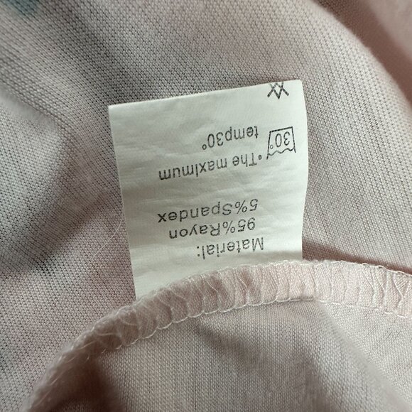 Women's Print V-Neck Sleeveless Mini Dress Size L Pockets - Picture 6 of 6